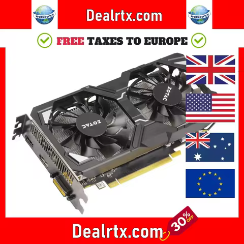 2024 GTX 1060 6GB Graphics Card GTX 1060-6GD5 Video Cards GPU Desktop PC Computer Game Screen Map RT
