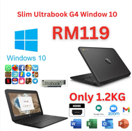 WINDOW LAPTOP HP G4 ULTRABOOK SLIM SSD 4GB RAM 16GB SSD EXCEL POWER POINT WORD BUSINESS LAPTOP