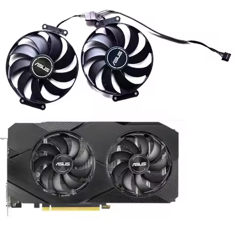 75mm 6Pin T129215SU RTX2060 Cooler Fan, For ASUS RTX 2060 2070 DUAL MINI OC Graphics Card