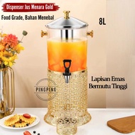 8L Gold Tower Juice Dispenser 8L Water Jug Stainless Steel 8L Water Jug Dispenser 8L