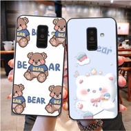 Samsung A6 2018 / A6 Plus / A6+ phone case set with extremely adorable chibi brown bear image