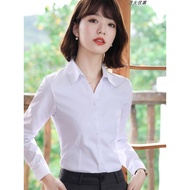 White Shirt Women Long-Sleeved Spring Summer Workwear Shirt Formal Wear Professional Workwear Workwe
