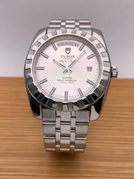Tudor Classic Date Day 41MM Silver Dial 23010