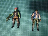 絕版精品G.I. Joe 動作人形3.75寸橋頭堡150元和廣和130元，關節良好，品相良好，無盒，配件如圖1,  不議價 Figure 兵人玩具