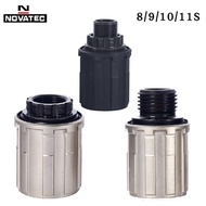 NOVATEC MTB Freehub ตัวฮับด้านหลัง8/9/10/11ชุดสปีดบอลแบริ่งไทเทเนียมล้อตัวอะไหล่จักรยานเสือหมอบภูเขา