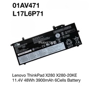 Lenovo 01AV470 01AV471 01AV472 L17M6P71 L17C6P71 L17L6P71 for ThinkPad X280 X280-20KE 11.4V 48Wh 6Ce