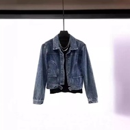 Trendy Denim Short Jacket For Men Spring 2024 New Style Petite Korean Version Loose-fit Versatile Top Blazer