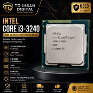Intel Core i3-3240 3rd Gen Desktop Processor 3.40GHz 2-Core 4-Thread LGA1155 CPU | Used & Tested