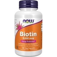 NOW Foods NOW Foods NOW Foods Biotin Capsules, 5,000mg, 120 Capsules