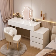 Cream Bedside Table Integrated Drawer Influencer Dressing Table Dressing Table Master Bedside Dressi