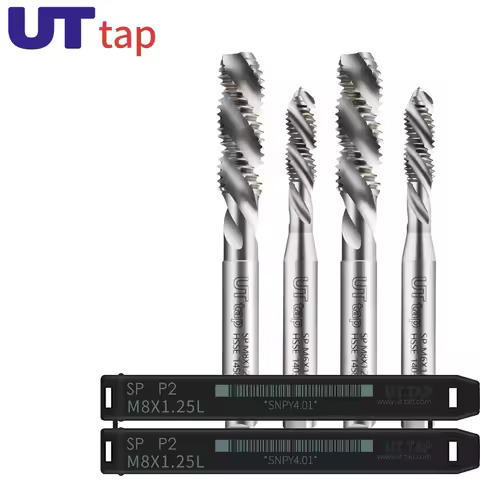 HSSE Left Hand Spiral Fluted Tap White/TIN/TC50/TICN M2 M2.3 M2.5 M2.6 M3 M4 M5 M6 M7 M8 M9M10M12M14