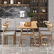 Rental House Commercial Dining Table Household Simple Dining Table 6-Person Combination 4-Person Din