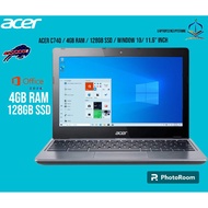 Laptop Acer C740 / 4gb ram / 128gb ssd / window 10/ 11.6" inch