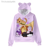 Aolzbiip49h Hoodie Aphmau Merch เด็ก ผู้ชาย/ผู้หญิง เสื้อกันหนาว Streetwear Hip Hop Kawaii แมวหู Pul