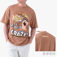 DOSH-UT MENS OVERSIZED T-SHIRTS LOONEY TUNES เสื้อยืดโอเวอร์ไซส์ 1LLTMT5023-BR (S-2XL)