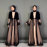 Nahla tile lace abaya dress (BR262)
