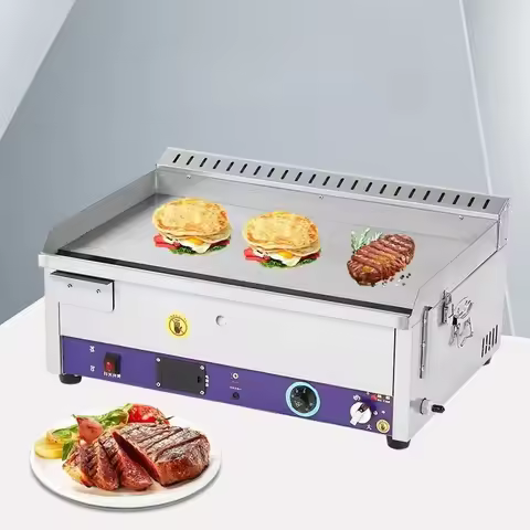 Rectangular Frying Pan Heavy-duty Cooking Stove Flat Hamburger Barbecue Steak Grill