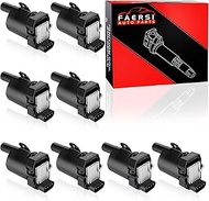 FAERSI Set of 8 Ignition Coil Pack for V8 5.3 6.0 Chevy Silverado 1500 2500 Tahoe Suburban Express G