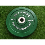 Lelong Bumper Plates 10KG 22LB Olympic Weight Plate 5cm Rubber Gym Weights Crossfit Stock Clearance