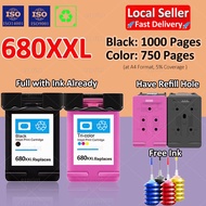 Compatible HP 680 HP 680XL HP 680XXL Ink Cartridge HP 680 Black HP 680 Ink Refillable Ink Cartridge 