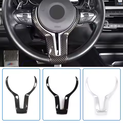 ABS Chrome For BMW F80 M3 F82 F83 M4 F10 M5 F06 F12 F13 M6 F15 X5M F16 X6 M Steering Wheel Trim Cove
