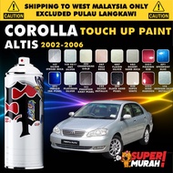 TOYOTA  ALTIS GEN 9 2002-2006 🚗 DIY Touch Up Paint Aikka Spray 370ml 0.5L 1L Cat Spray, Kereta Toyot