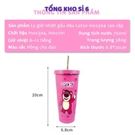 LOTSO BEAR BOTTLE 750ML Thermal Cup 750ML Cartoon Pattern Free 3 accessories. Thermal cup-MA: COCGUN