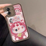 Cute Cartoon Strawberry Labubu Phone Casing for Redmi NOTE 8 PRO 9 10 10X 10S 10 PRO MAX 11 11S 11 P