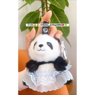Panda Keychain Blue Skirt Lace Pattern From Chengdu.