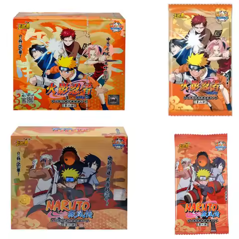 KAYOU Original Naruto Cards Uzumaki Sasuke Ninja Game Collection Rare Cards Naruto Blind Box Toys Fo
