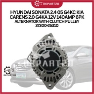 HYUNDAI SONATA 2.4 05 G4KC KIA CARENS 2.0 G4KA 12V 140AMP 6PK ALTERNATOR WITH CLUTCH PULLEY 37300-25