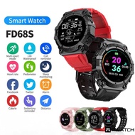FD68S Smart Watch Long Standby 1.44 Inch Bluetooth Touch Smart Bracelet Sports Heart Rate Blood Pressure Monitoring Smartwatch For IOS Android 【Pwatch】