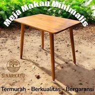 Solid mahogany table 120 x 50 x 75 cm minimalist restaurant table aesthetic table