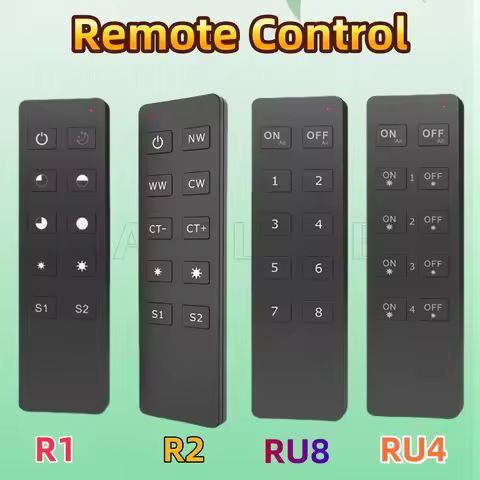 R1/2 RU4/U8 Skydance 10-Key Wireless Remote 1/4/8 Zone Dimming Controller For Dual Color Single Colo