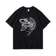 Retro Aesthetic Steins Gate T-Shirt, Anime Steins;Gate Gear Graphic Print, Y2K Harajuku Ov