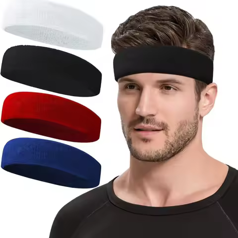 1pc Sports Headband Running Headwear Sweat Absorbing Headband Basketball Antiperspirant Towel Sweat
