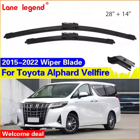 2PCS Car Wiper Blades For Toyota Alphard Vellfire AH30 2015 - 2022 Front Windscreen Windshield Rubbe
