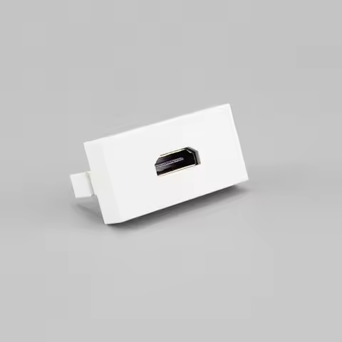 HD TV wall plug-in audio socket 1.4/2.0 version 4K high-definition 45-type straight-headed HDMI modu