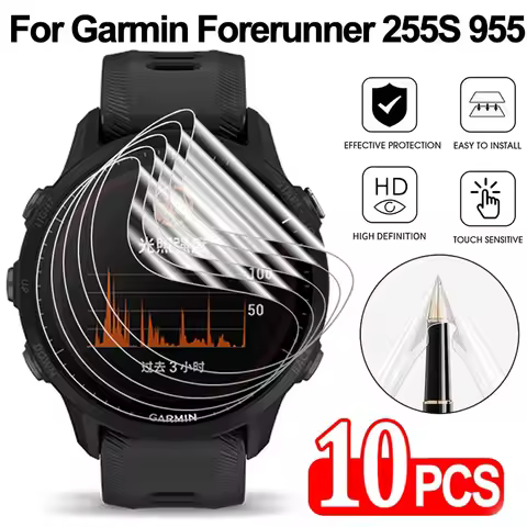 For Garmin Forerunner 955 255 255S Screen Protector Anti-scratch Soft Hydrogel Film for Garmin Forer