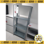 HOT ITEMS RAK BESI IKEA Hyllis 4-Tier Shelving Unit in/outdoor galvanised Storage Rack Unit