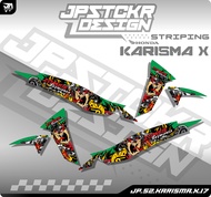STRIPING STIKER KARISMA X - STICKER MOTOR HONDA KARISMA X LIST VARIASI HOLOGRAM (JP.S2) 017