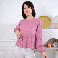 WFS88 Fashion Tops LatestWanita Yuraa LADY CRUSH Blouse Kinan Blouse/ Women's Casual Fashion/ /