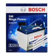 Bosch Car Battery - S4 SM Mega Power - 42B20R - NS40 (Small Post)