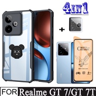 Realme GT 7 Phone Case for Realme GT 7T C75 C75X C71 Soft Ceramic Matte Privacy Tempered Glass