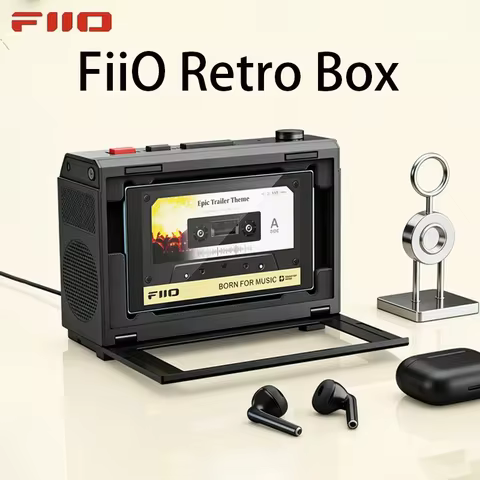 FiiO Retro Box Desktop Bluetooth Speaker Wireless For FiiO M33 M21 JM21 Lossless Music Player Univer
