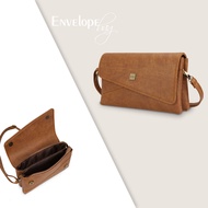 Túi đeo chéo nữ thanh lịch IDIGO FB2 - 380 túi xách cầm tay dáng chữ nhật nắp gập