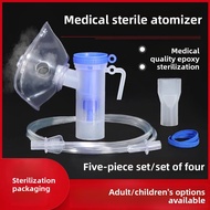 Adult and child medical nebulizing face masks, medical nebulizers, and portable sterile home kits
