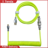 Type-C to USB Cable Mechanical Keyboard Aviation Connector Spiral Aviator Wire