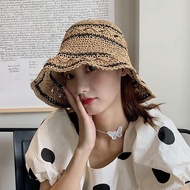 Foldable Sun Hat Vacation Straw Hat Cute Beach Hat B23