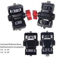 XT-XINTE Swivel Tilt Adjustable Monitor EVF Mount Screws 1/4 3/8 with Arri Locating Pins Compatible 